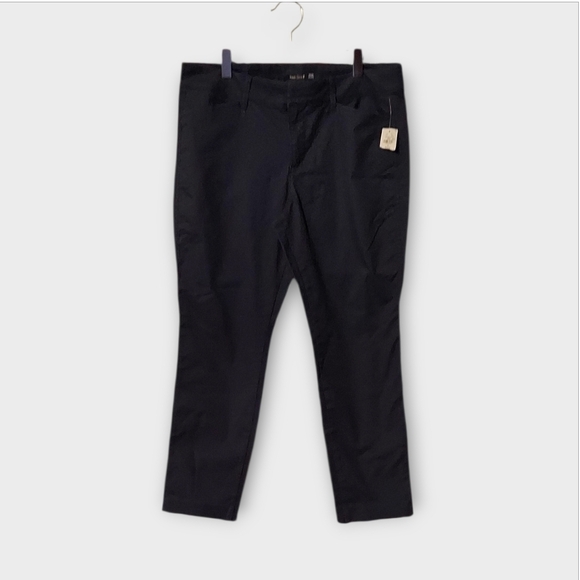 NWT Old Navy PIXIE Mid Rise Navy Ankle Pants ~sz 8 Petite - Picture 3 of 8